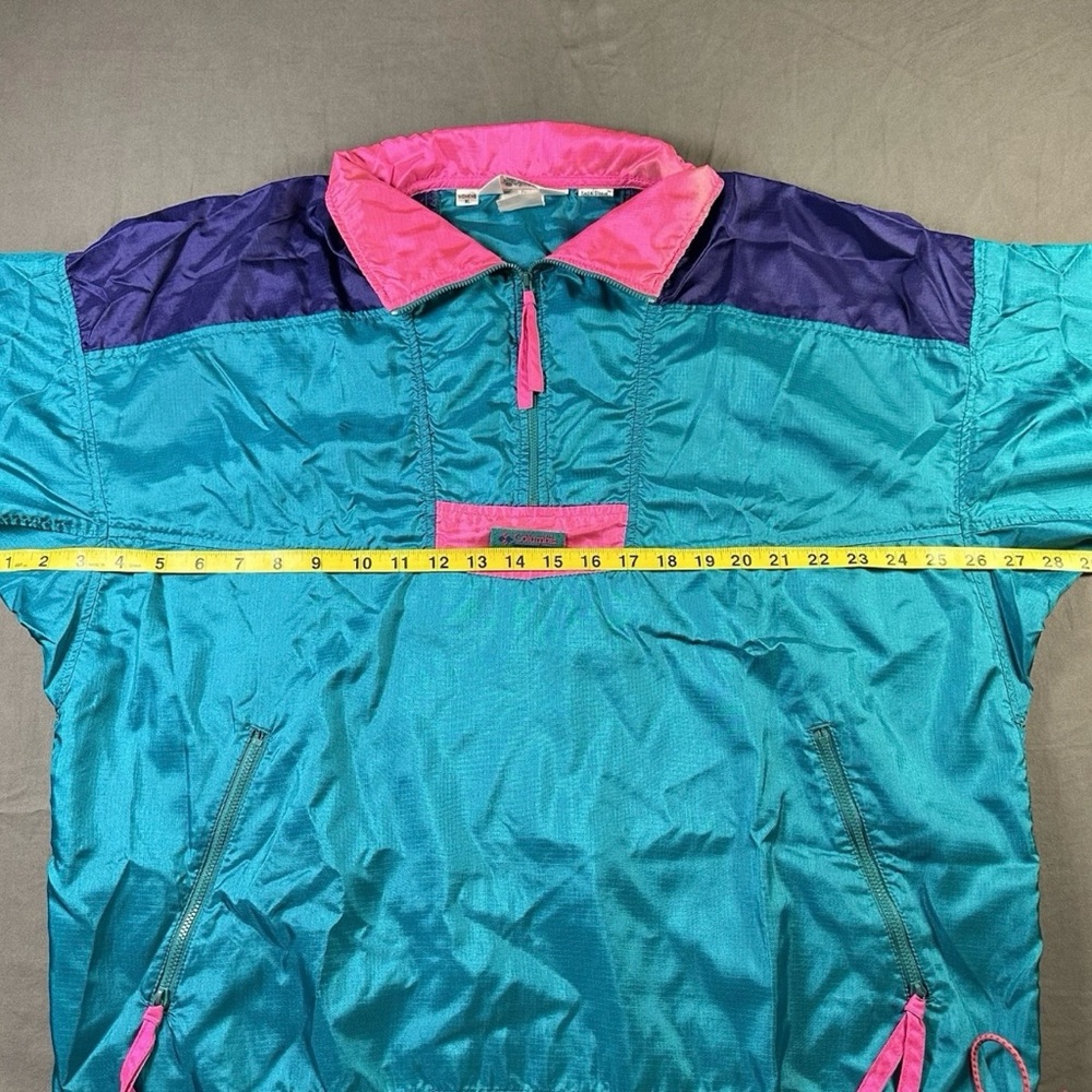 Vintage Women’s Columbia Teal and Pink Windbreaker - Picture 3 of 10